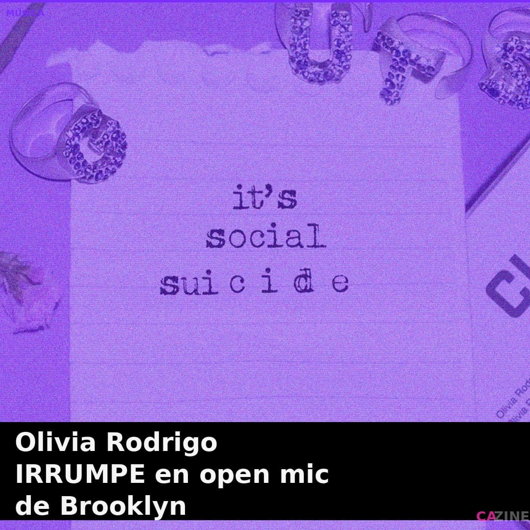 Olivia Rodrigo IRRUMPE en open mic de Brooklyn